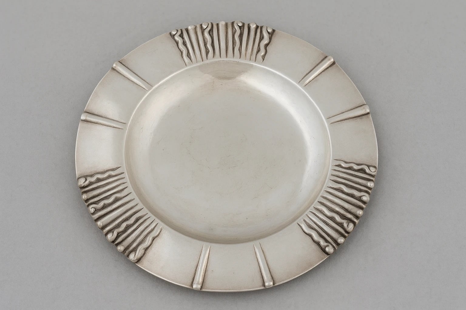 William Spratling Ribbed Rim Plate