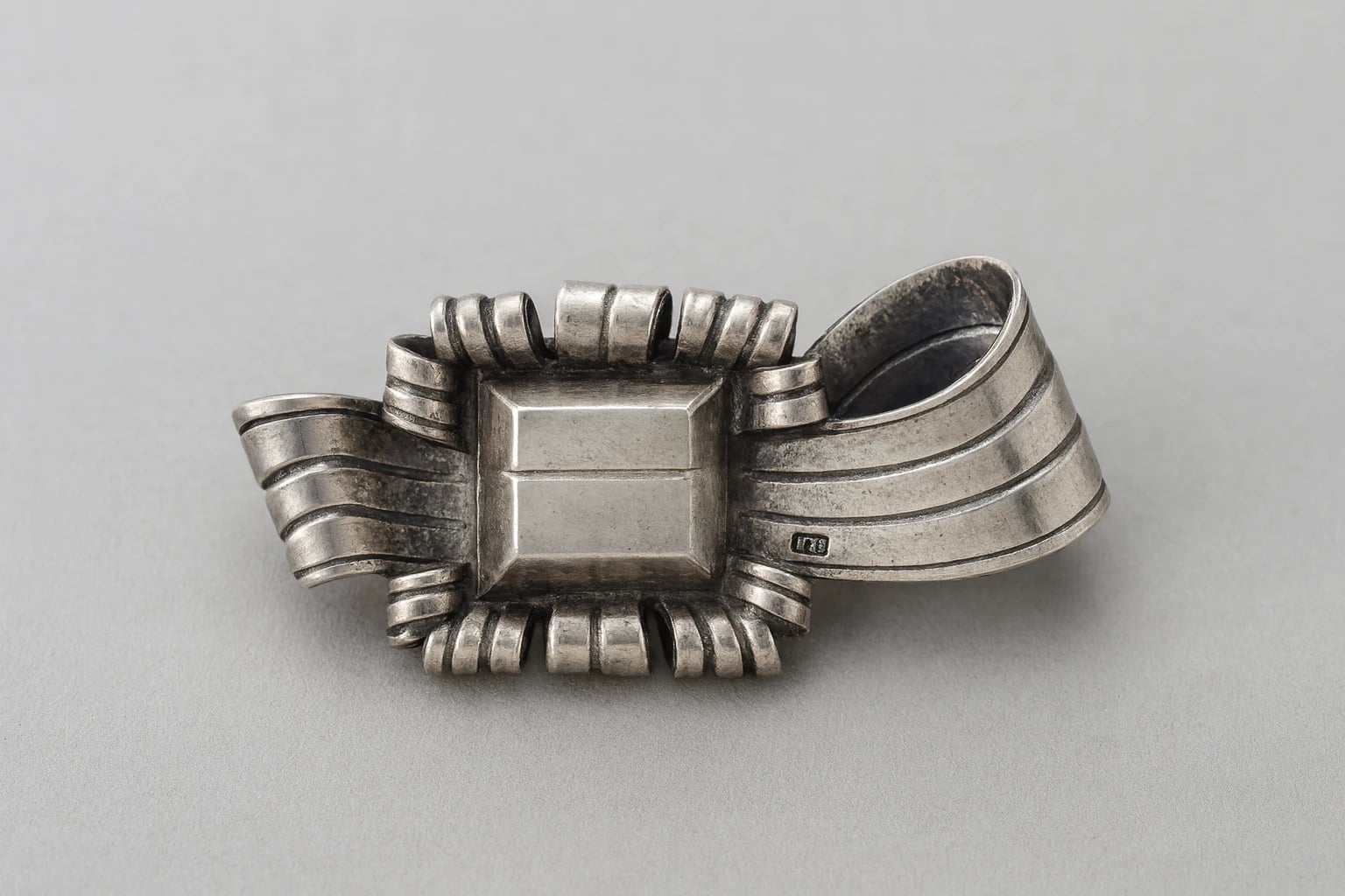 William Spratling Crowned Pyramid Brooch