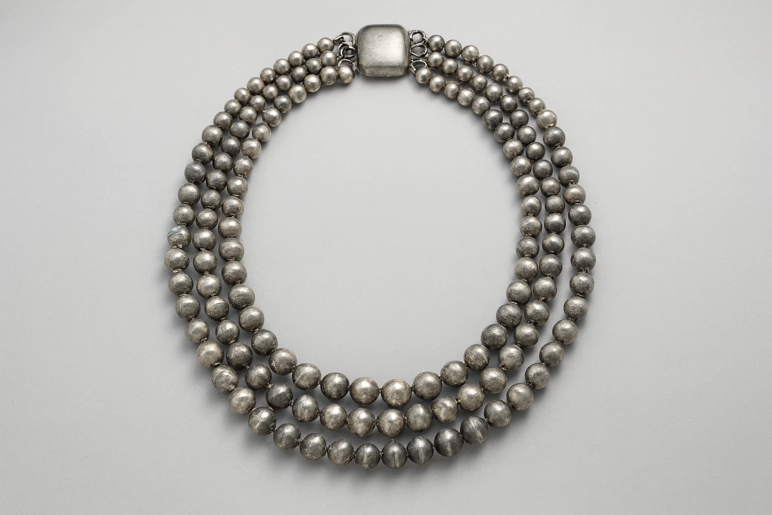 William Spratling Graduated Bead Necklace of Three Strands