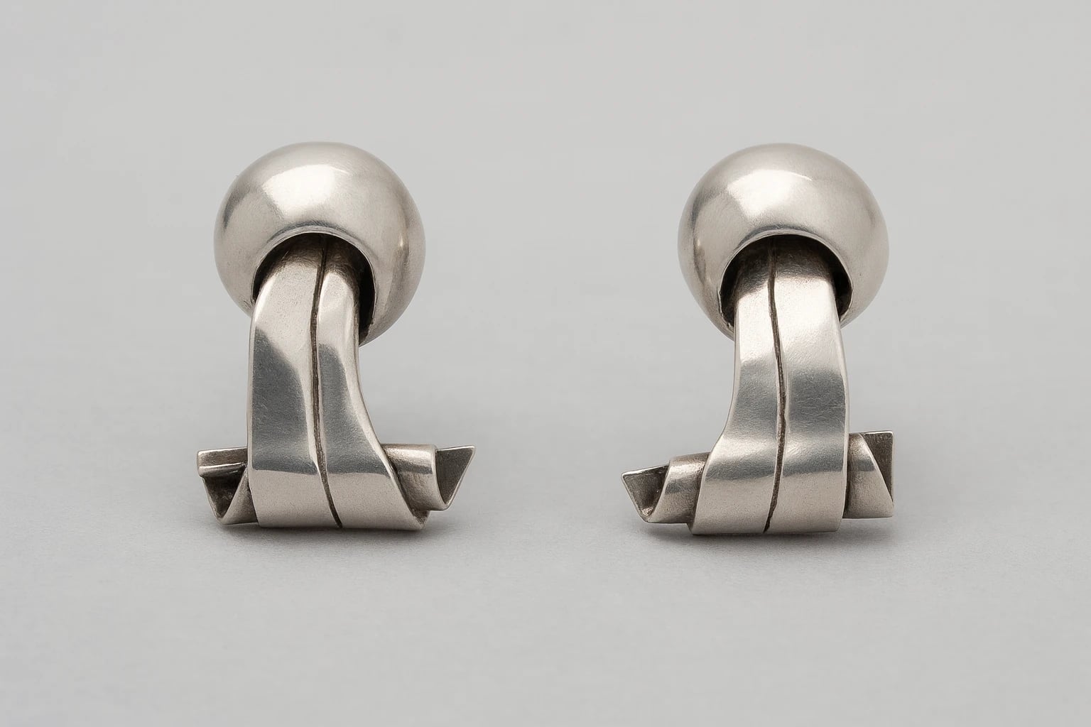 William Spratling Silver Loop Earrings