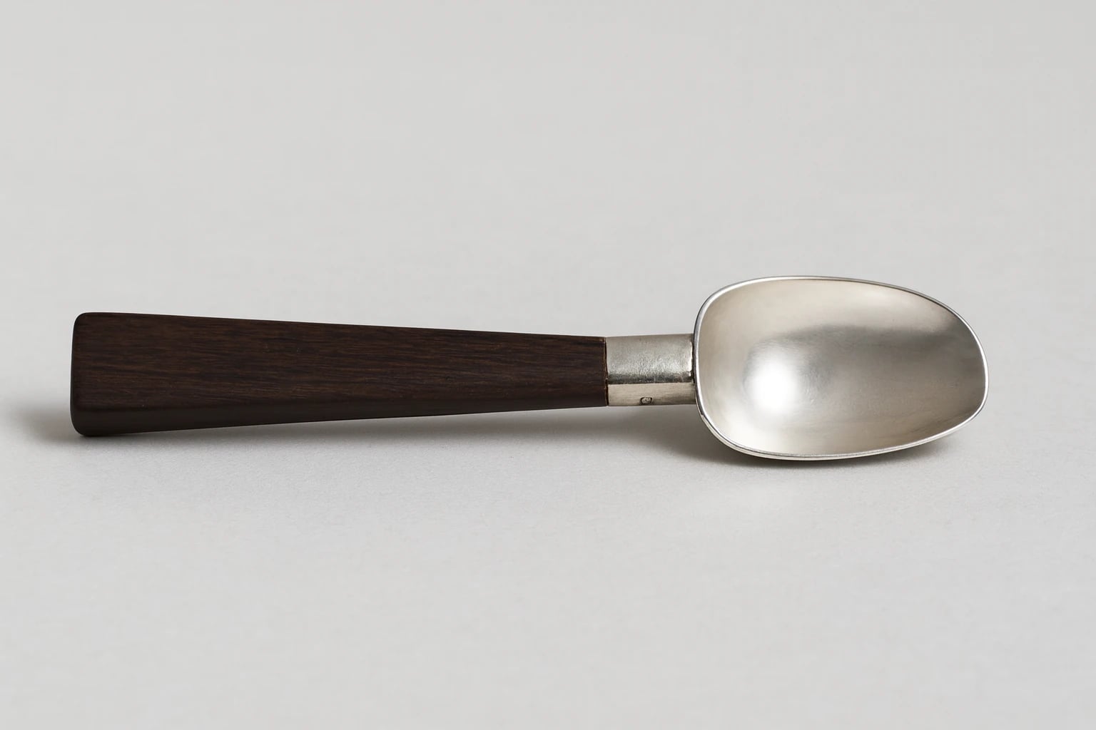William Spratling Sugar Shovel with a Rosewood Handle