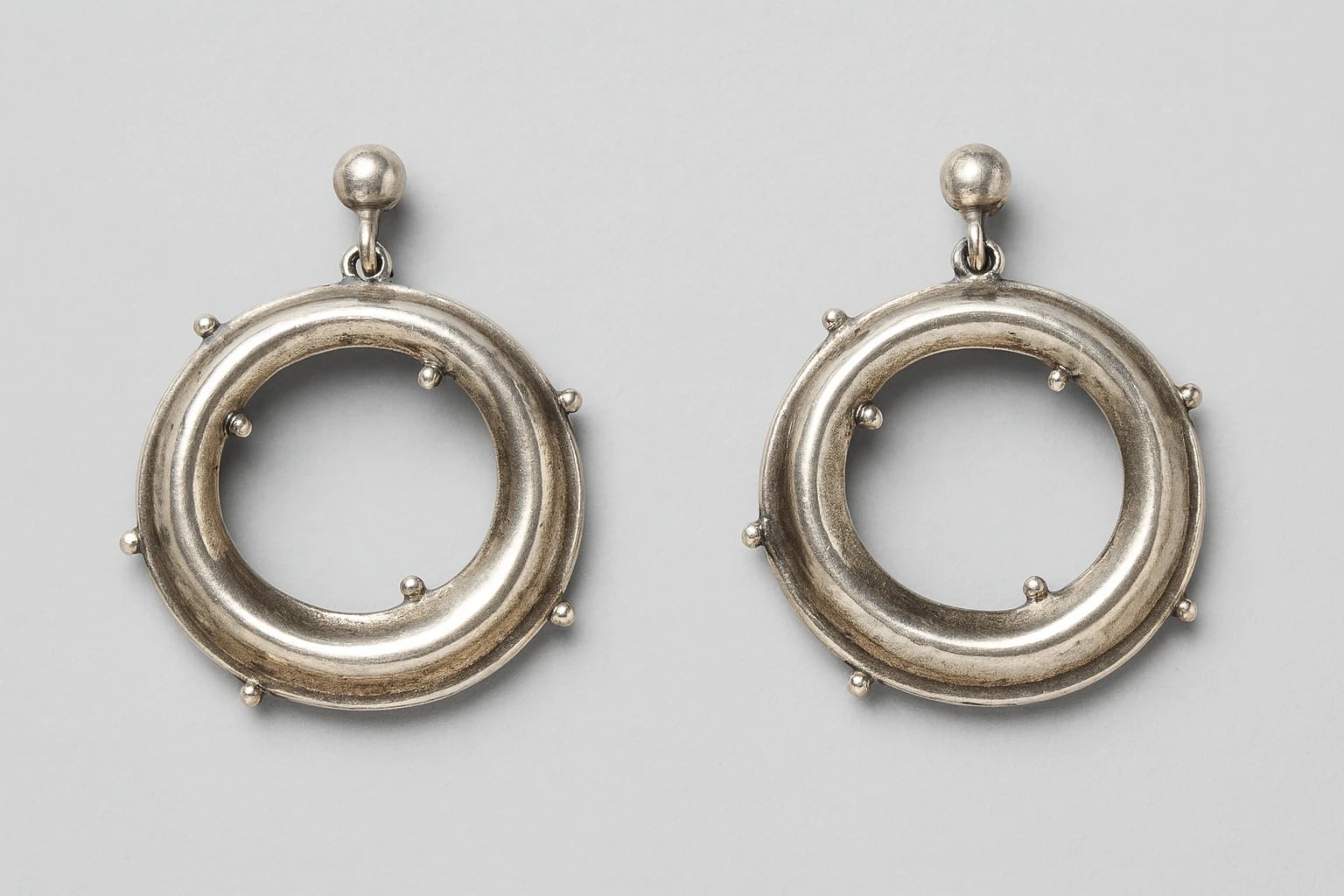 William Spratling Moon Shaped Earrings