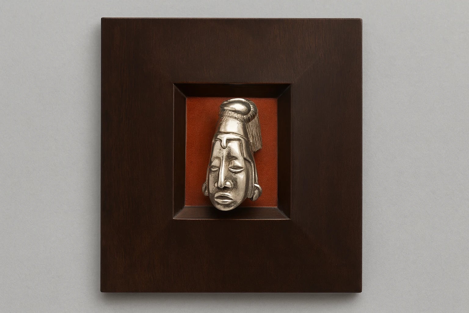 William Spratling Mayan Woman Rosewood Frame