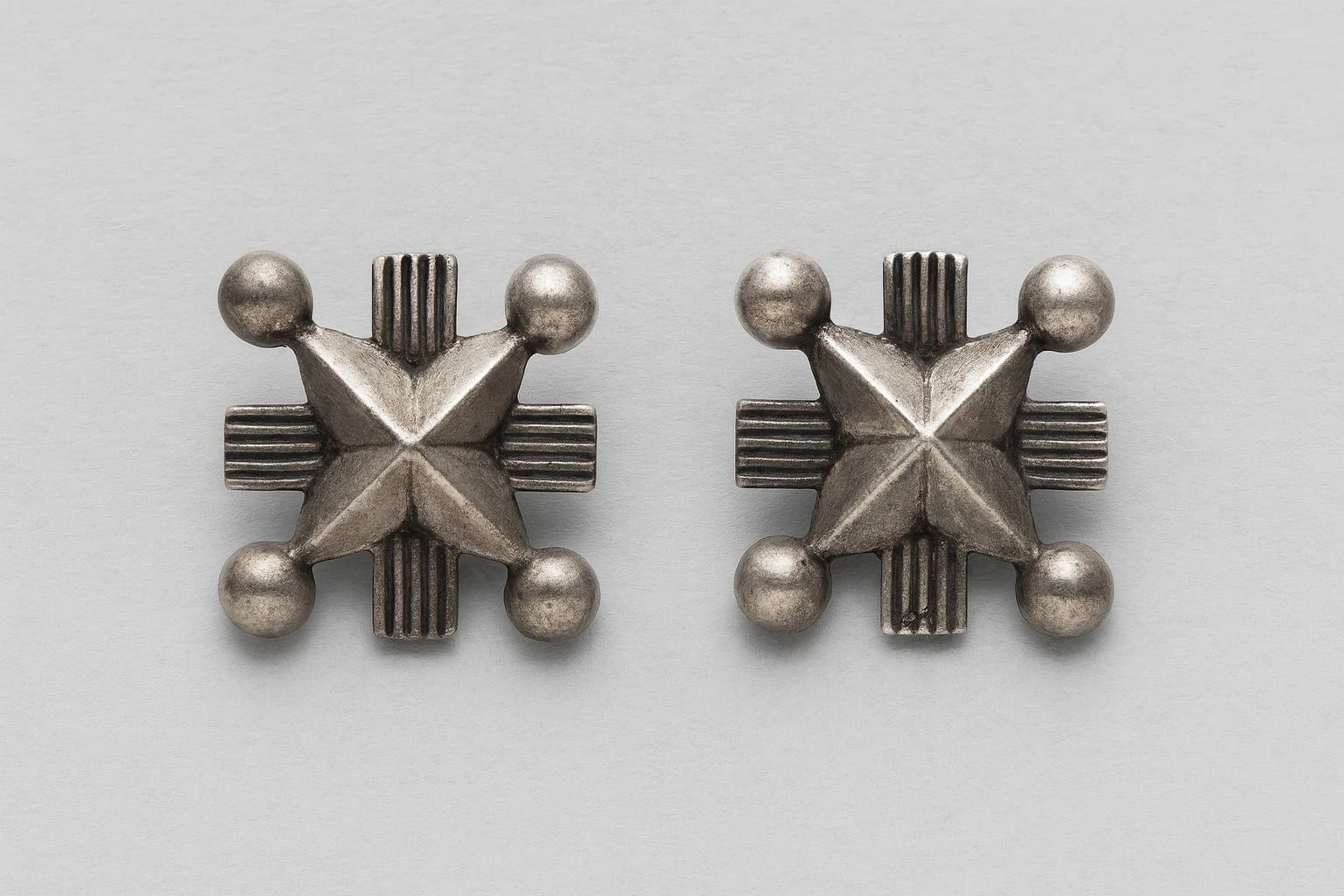 William Spratling Beaded Star Earrings