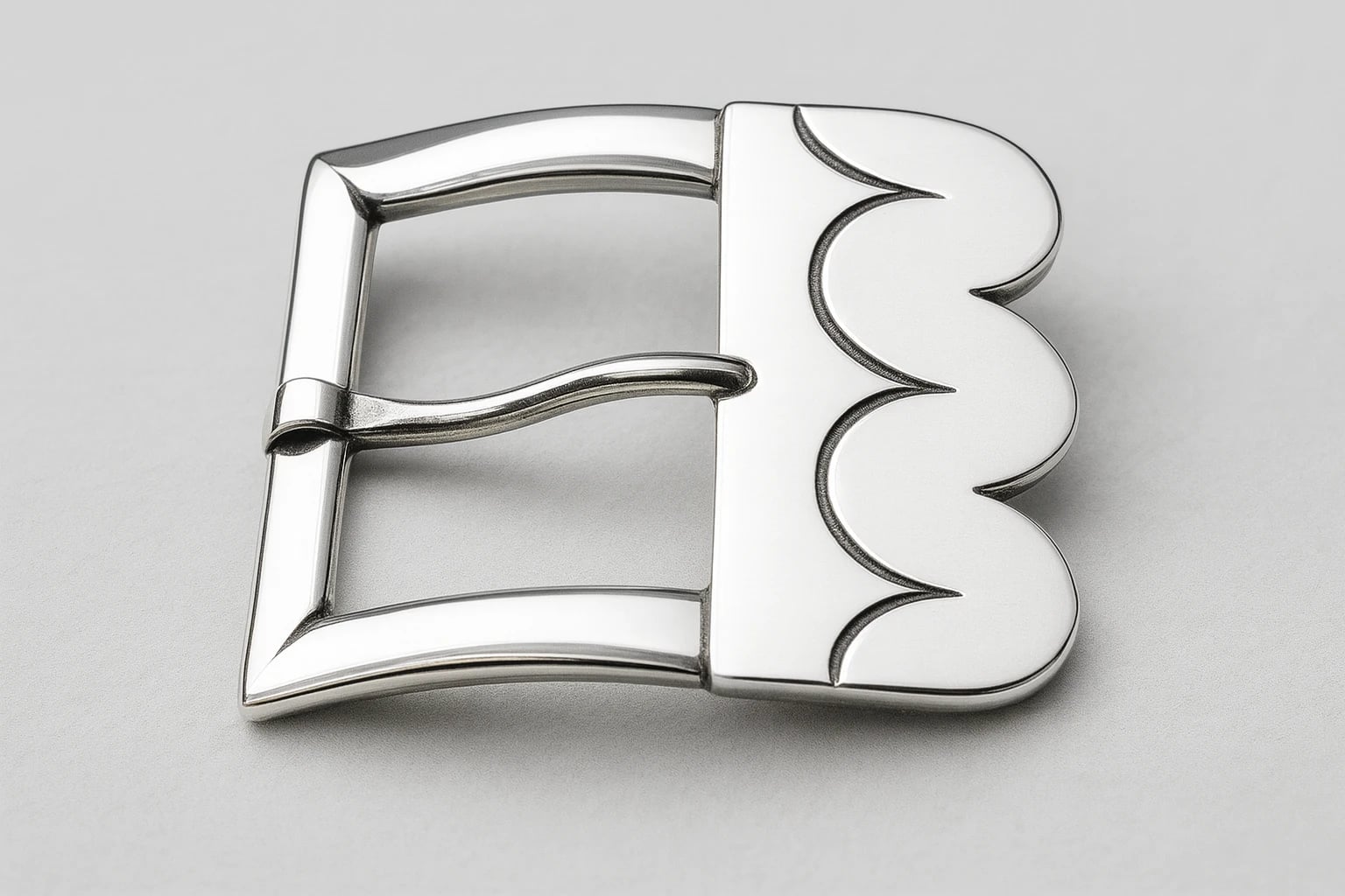 William Spratling Large Scalloped Buckle