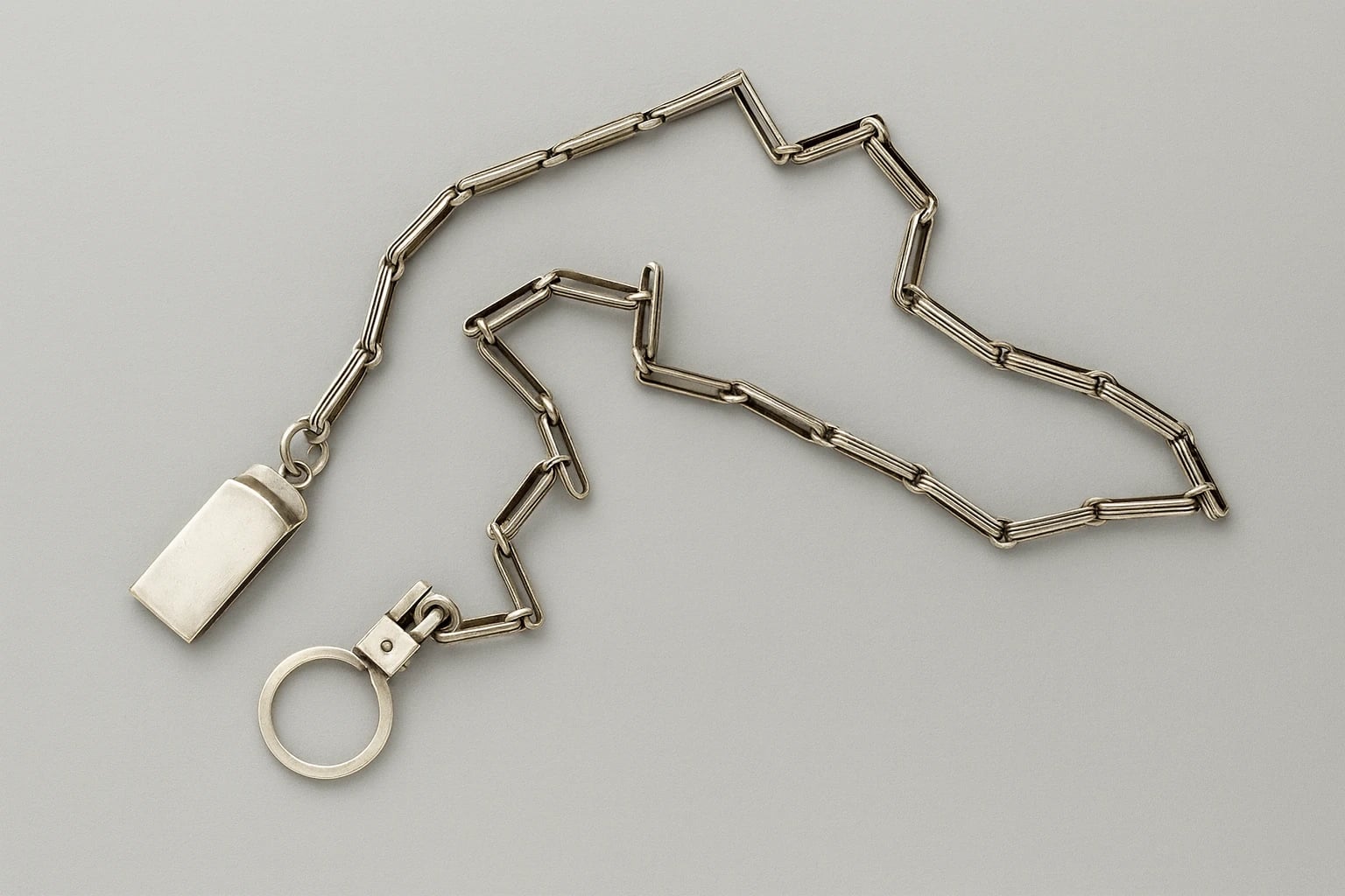 William Spratling Striated Link Watch Fob