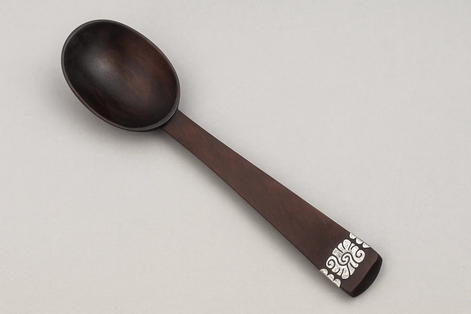 William Spratling Banded Rosewood Salad Spoon