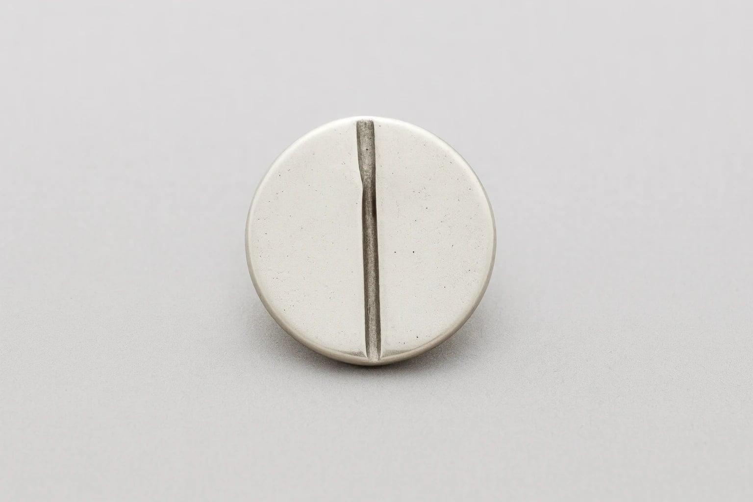 William Spratling Lined Round Silver Button