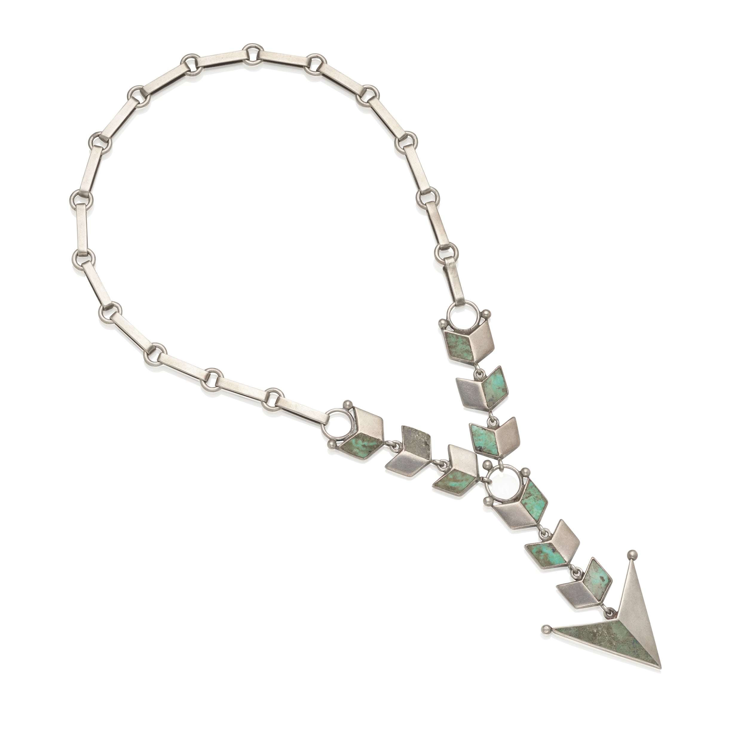 William Spratling V Pendant Necklace