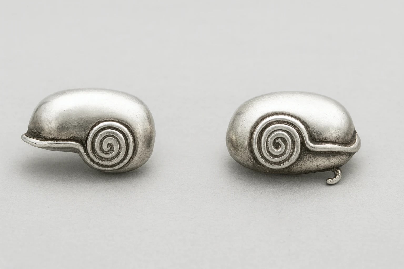 William Spratling Scrolled Wire Oval Earrings