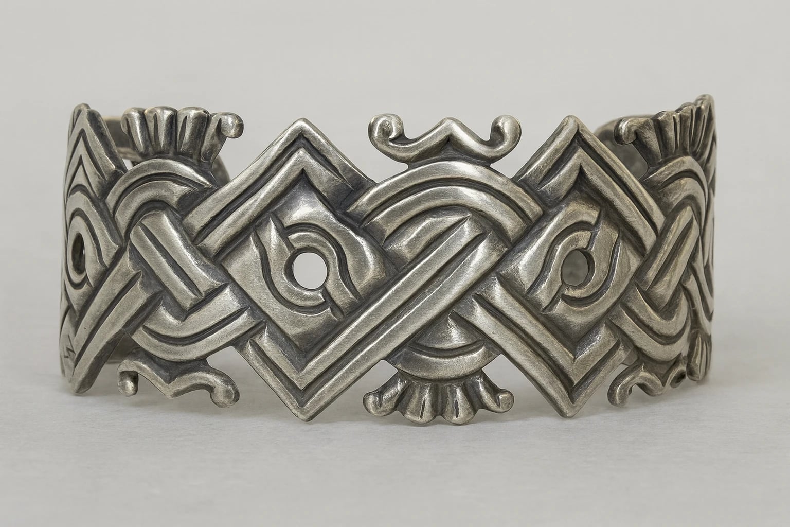 William Spratling Silson Aztec Cuff Bracelet