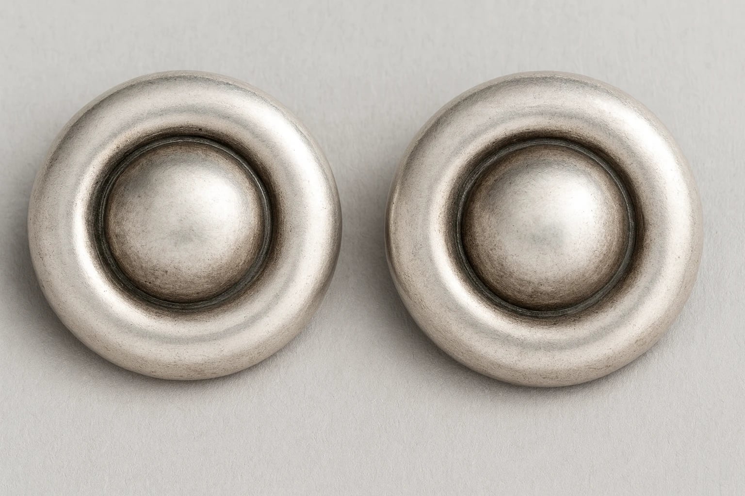 William Spratling Silver Domed Earrings