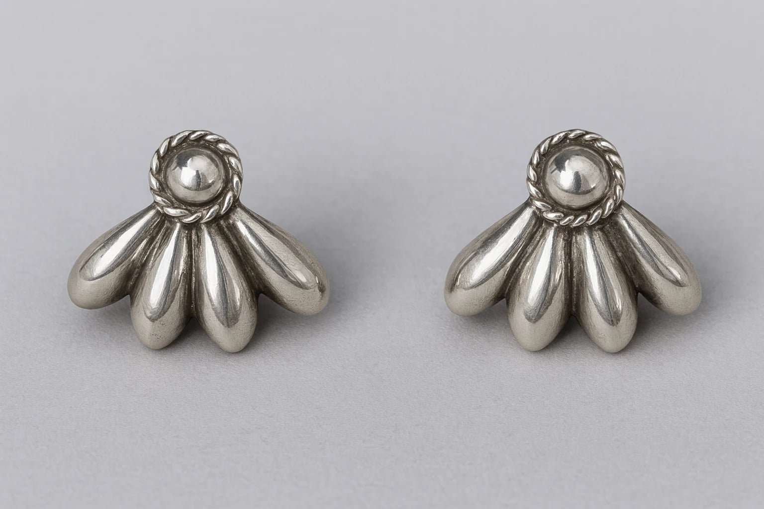 William Spratling Four Teardrop Earrings
