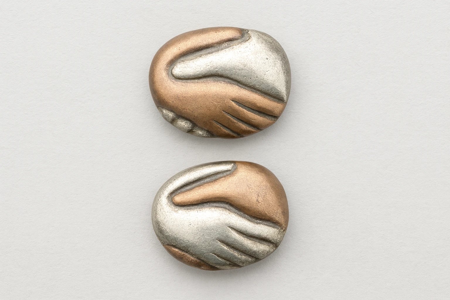 William Spratling Clasped Hands Buttons