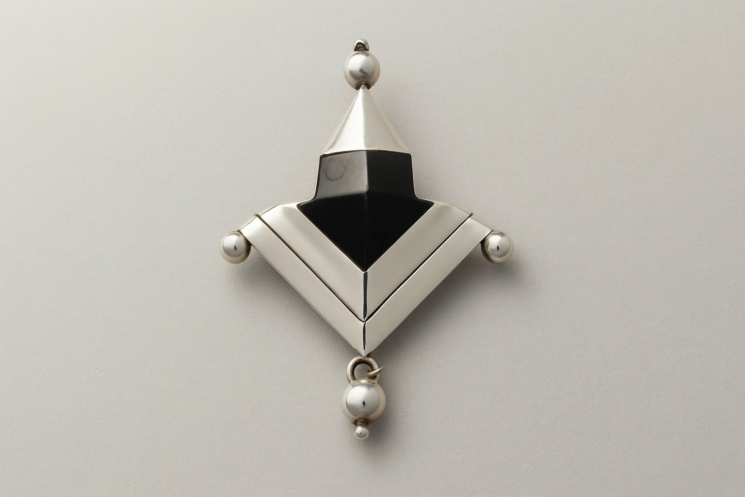 William Spratling Faceted Obsidian Arrow Brooch
