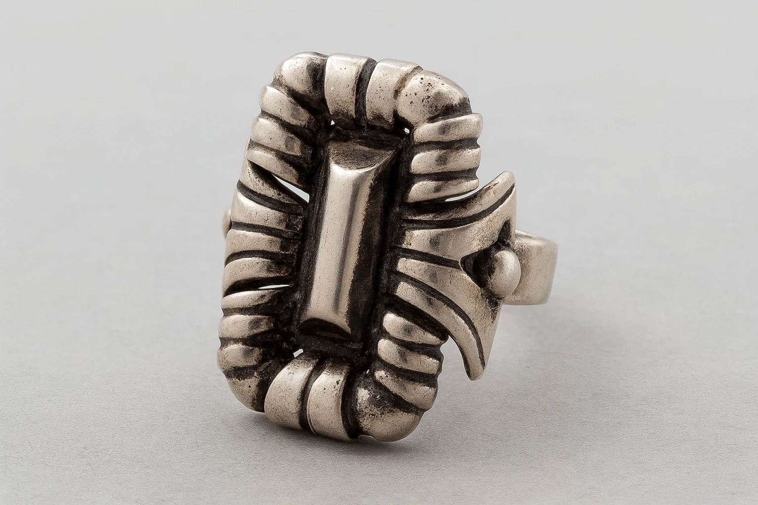 William Spratling Crowned Pyramid Ring