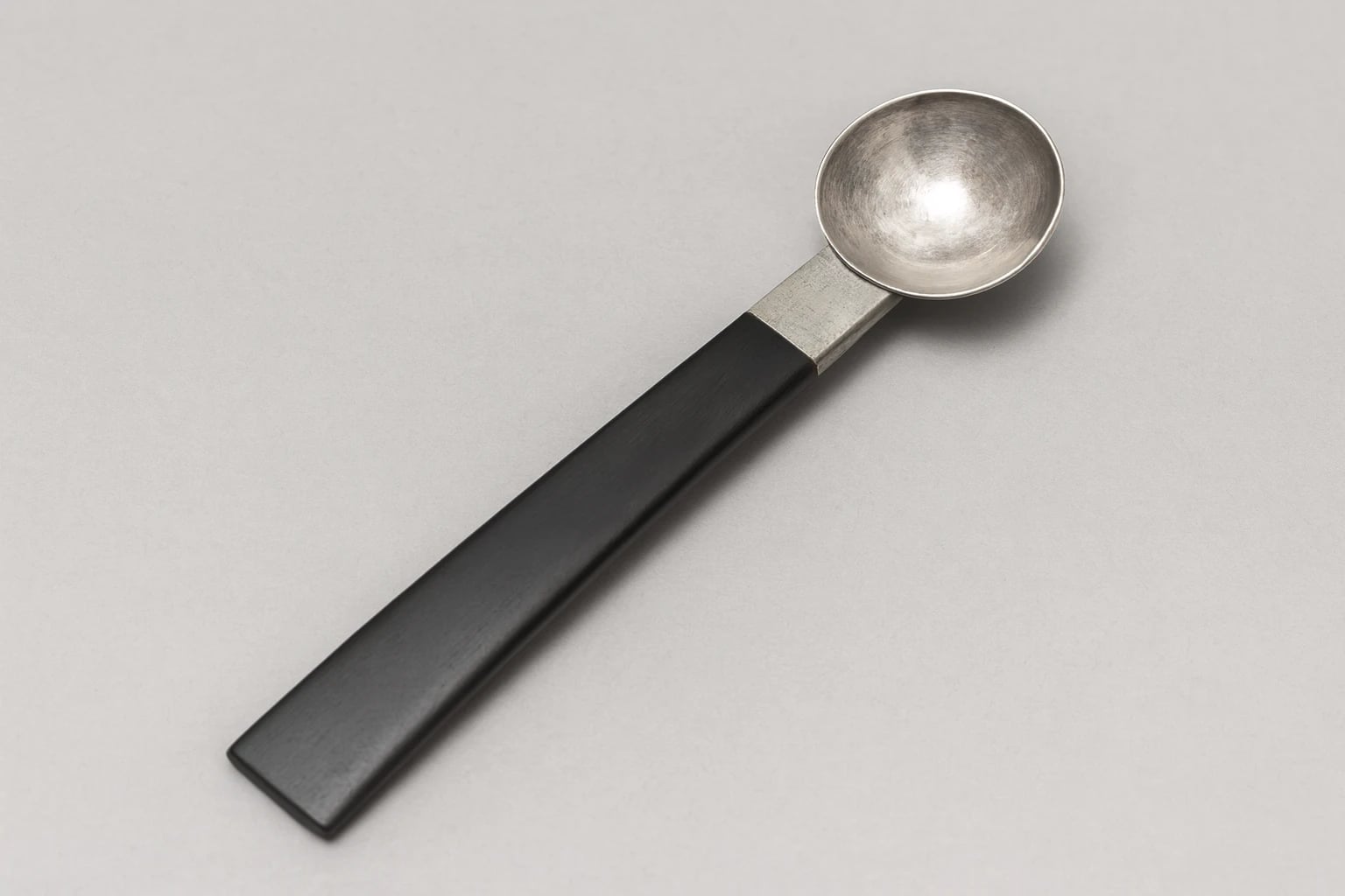 William Spratling Ebony Handle Mayonnaise Spoon