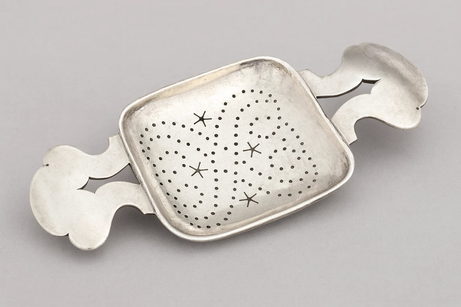 William Spratling Square Pierced Tea Strainer