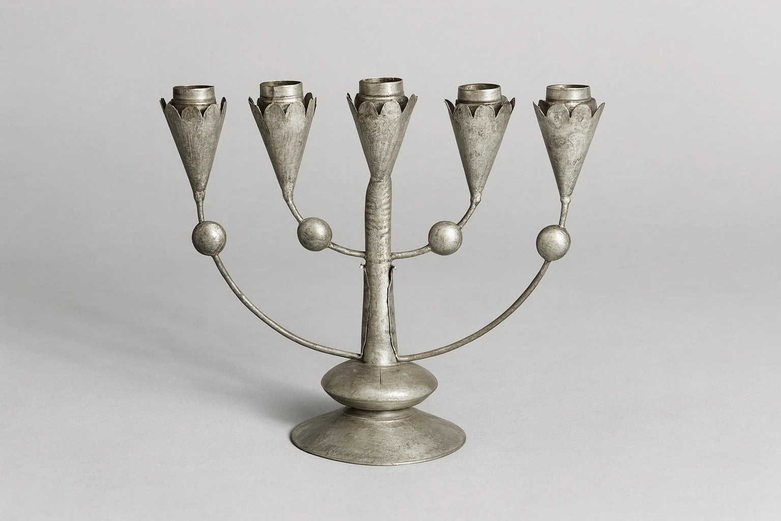 William Spratling Tin Five Branch Candelabra