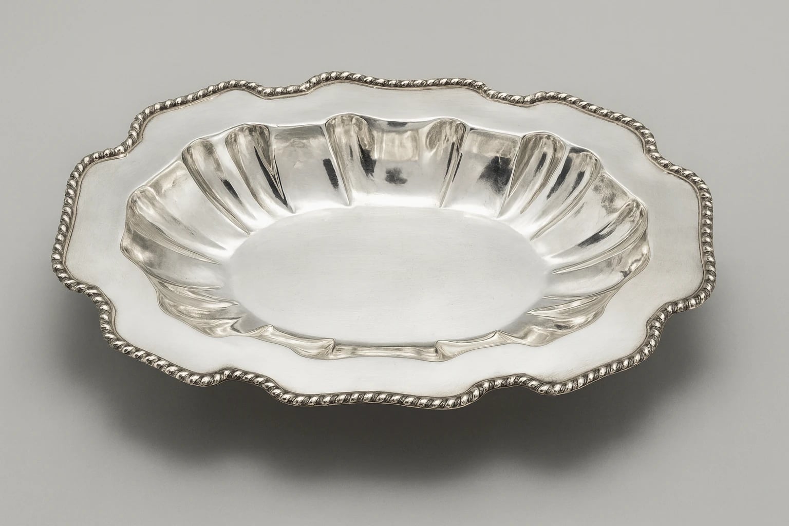 William Spratling Scalloped Vegetable Bowl Outlined with Rope