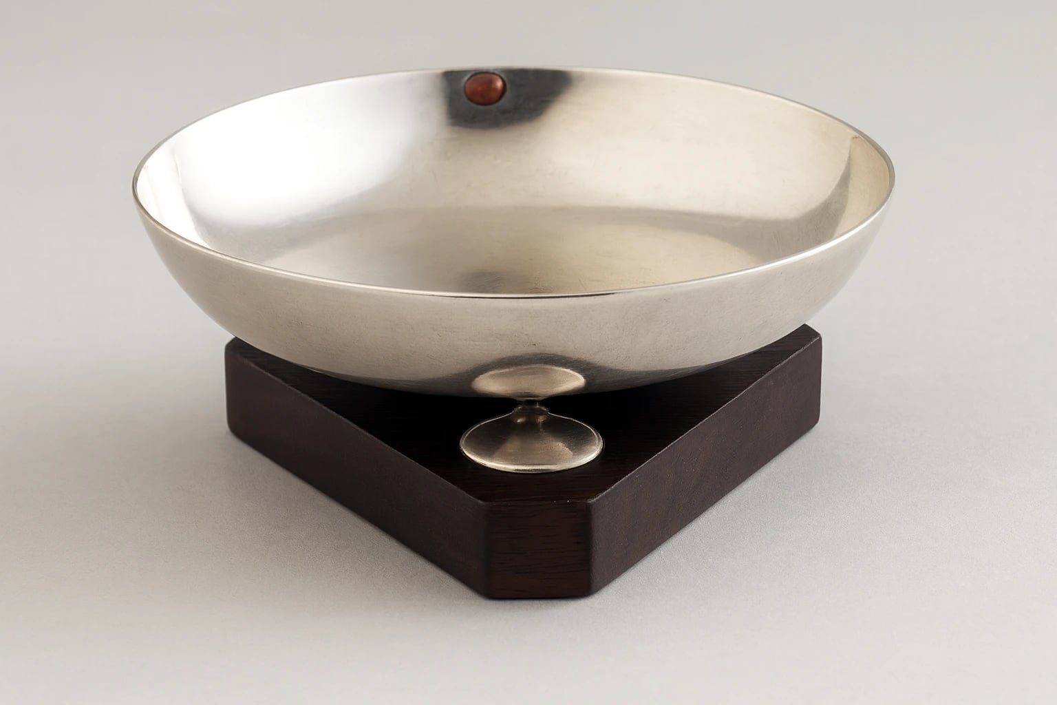 William Spratling Individual Ashtray on Triangular Rosewood Base