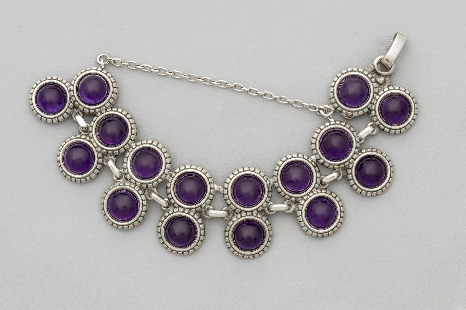 William Spratling Owl Bracelet with Amethyst Eyes