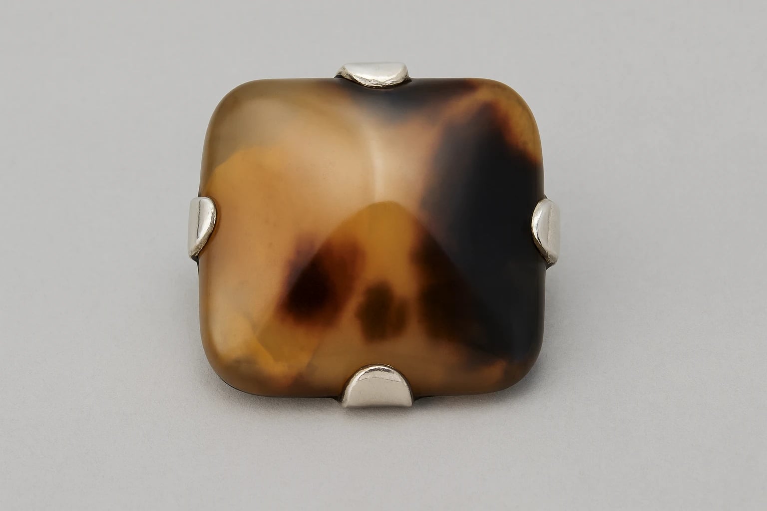 William Spratling Square Tortoise Shell Button