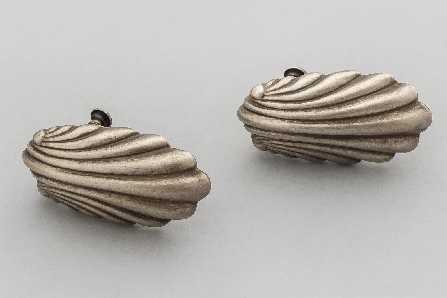 William Spratling Elongated Shell Earrings