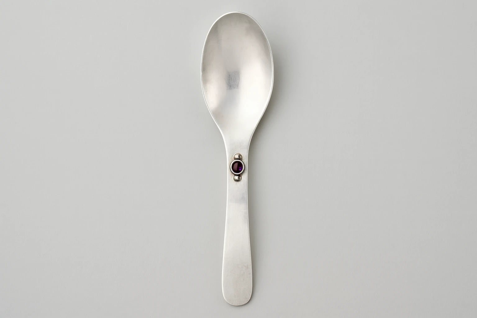 William Spratling Amethyst Inset Soup Spoon