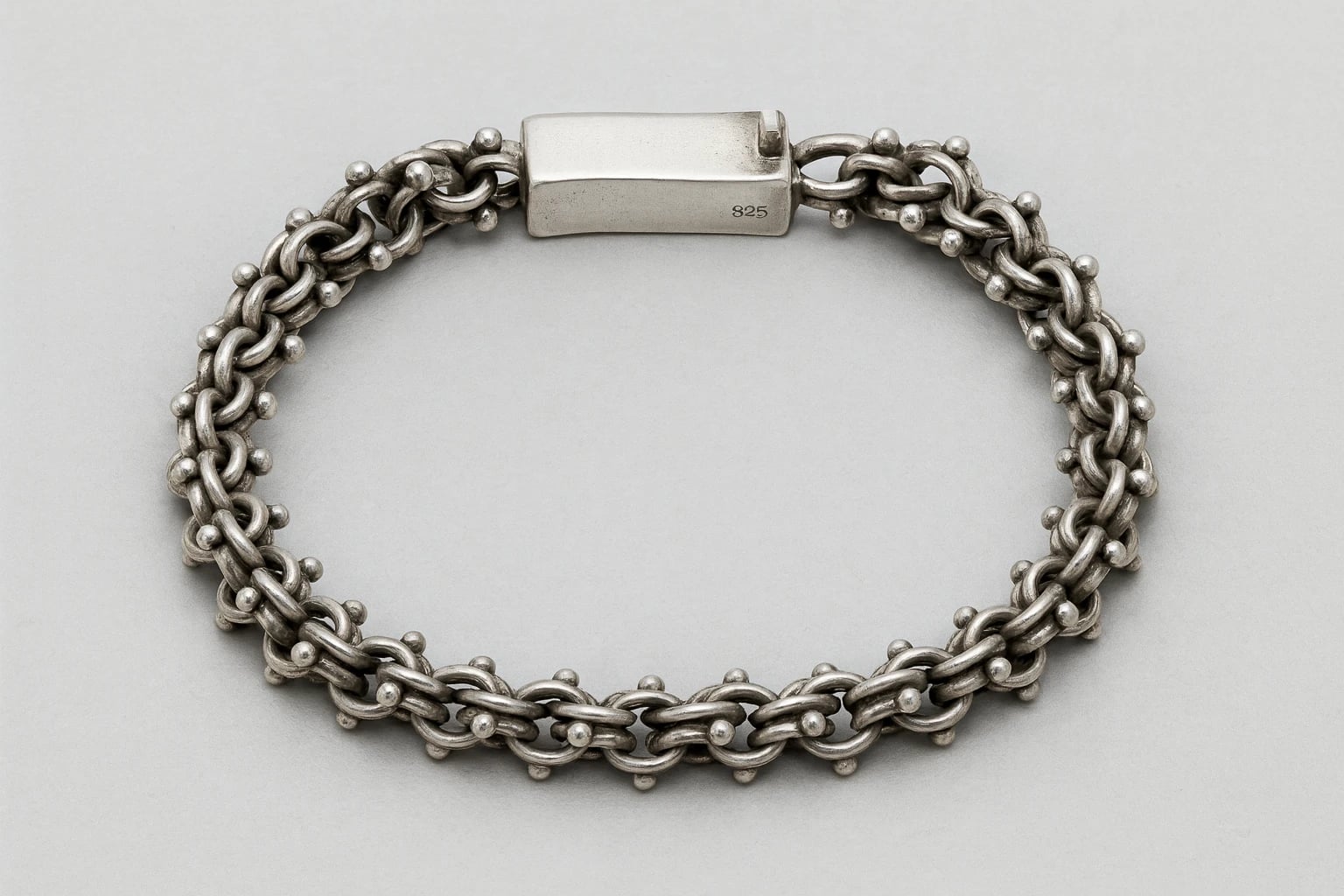 William Spratling Ball Accented Link Bracelet