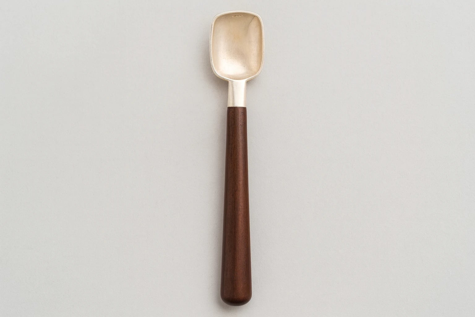 William Spratling Mustard Spoon of Silver and Ebony