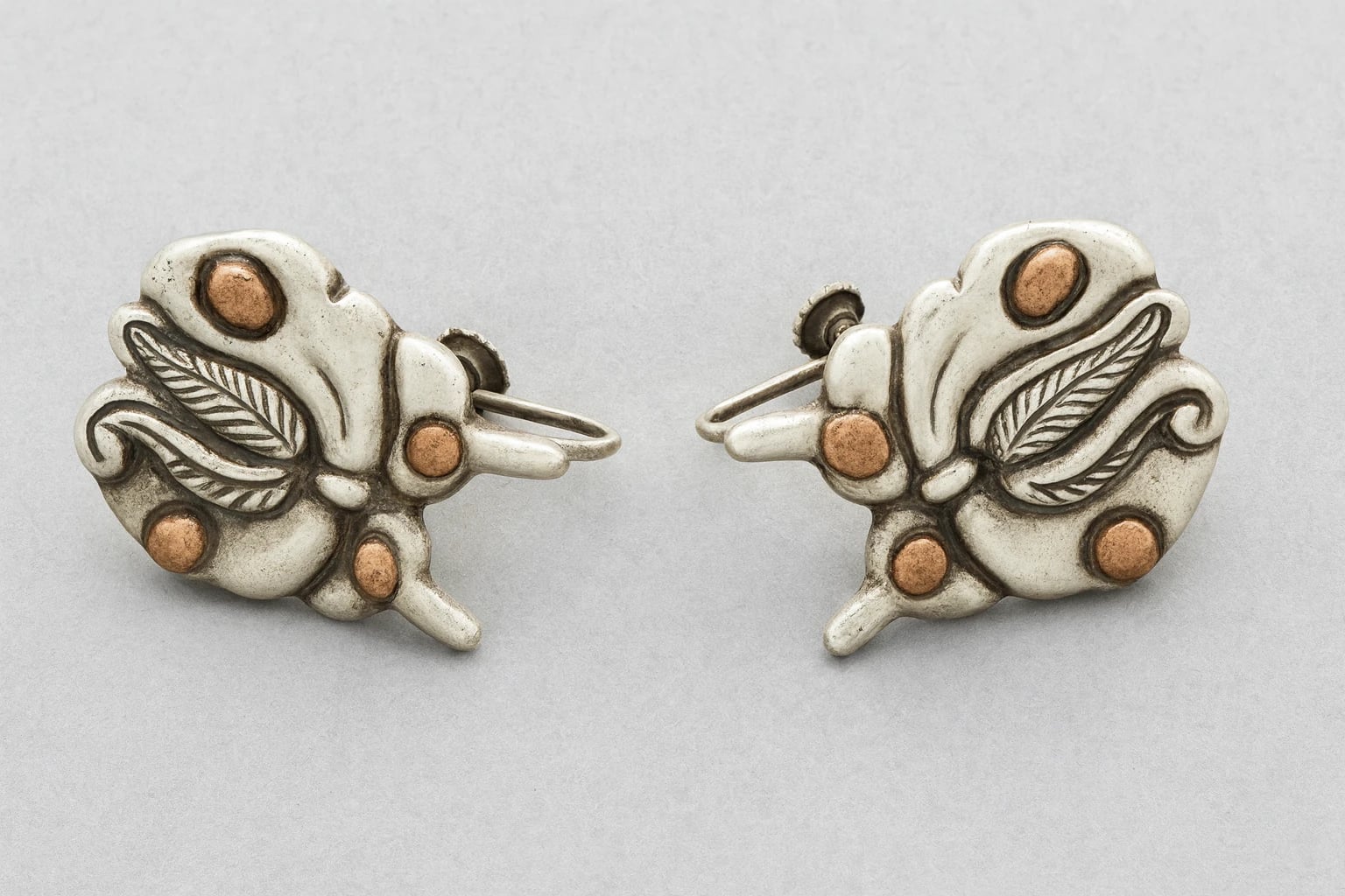 William Spratling Butterfly Earrings