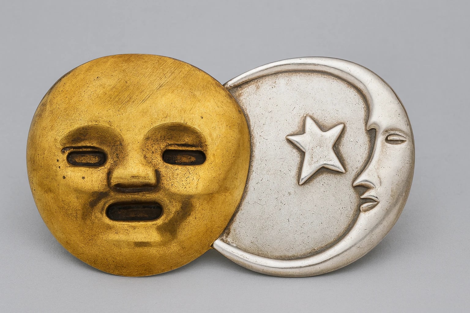 William Spratling Sun and Moon Brooch